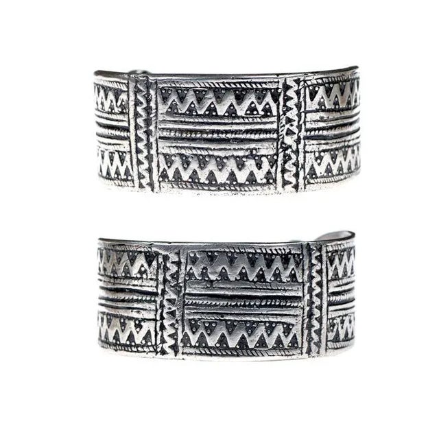 Late 20th Century Tribal Silver Tuareg Bracelet For Sale - Image 4 of 9