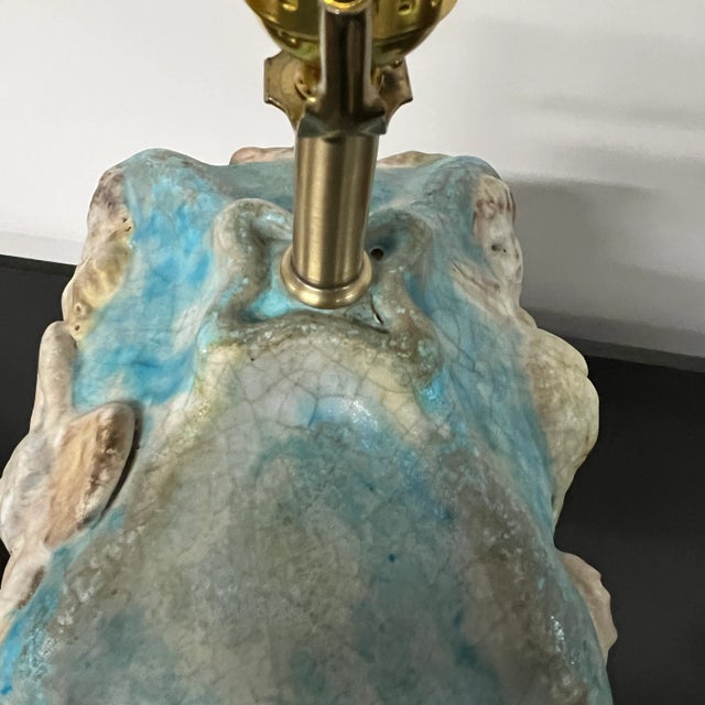 Neoclassical Figural Neoclassical Table Lamp by Marcello Fantoni Featuring Angels For Sale - Image 3 of 10