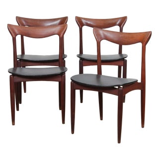 Scandinavian Chairs by Henry-Walter Klein for Bramin, 1960s, Set of 4 For Sale