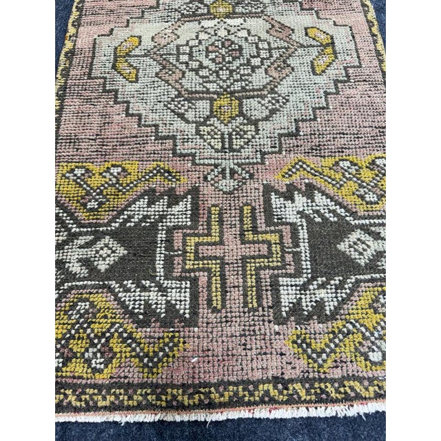 Contemporary Turkish Yastik Rug 1'8" x 3'3" For Sale - Image 3 of 5