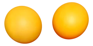 Vintage Table Lamps Mood Lights in the Shape of Yellow-Orange Glass Ball by Wofi-Leuchten, Set of 2