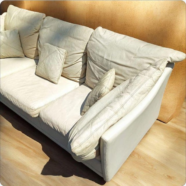 Dansk Timeless Elegance: Rare 1980 Vintage Dansk Danish Leather Sofa For Sale - Image 4 of 12