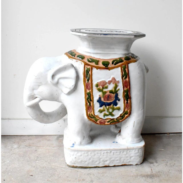 1950s Mid-Century Elephant Garden Seats-a Pair For Sale - Image 9 of 13