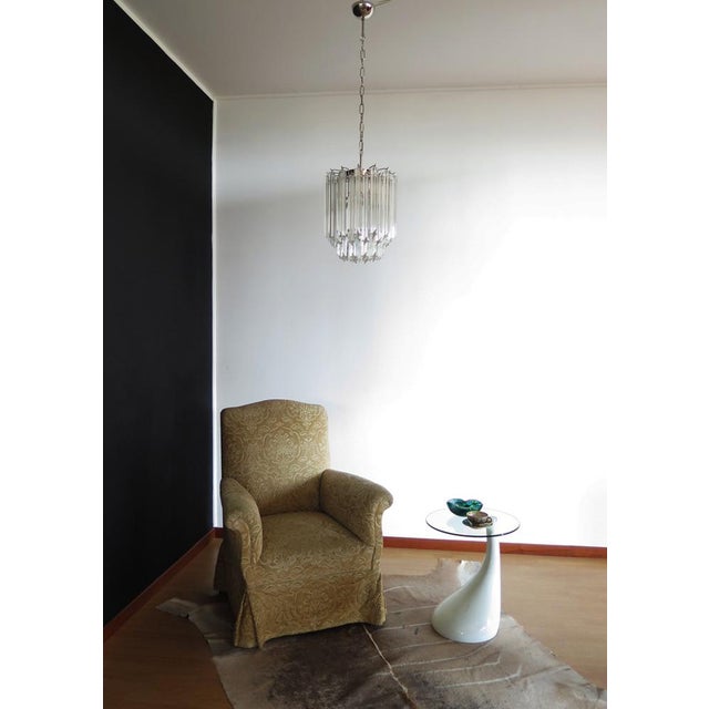 Mid-Century Modern Quadriedri Murano Glass Chandelier, 1990s For Sale - Image 3 of 15