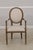 French Set of 8 Restoration Hardware Oak Dining Chairs For Sale - Image 3 of 18