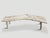 Contemporary Andrianna Shamaris Curved St. Barts Teak Wood Bench For Sale - Image 3 of 6