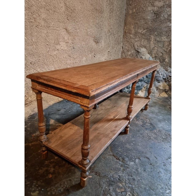 Antique French Oak Drapers Table, 19th Century For Sale - Image 15 of 18