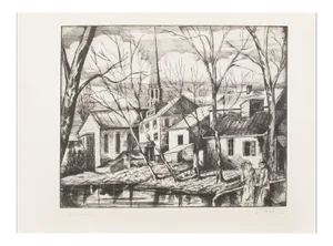 1939 After Emil Ganso "Bearsville", First Edition Period Offset Lithograph