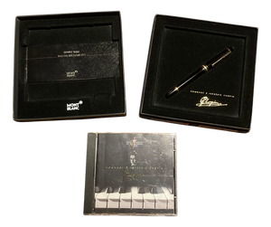 Fountain Pen and CD Set attributed to Frederic Chopin for Mont Blanc, 1990s, Set of 2