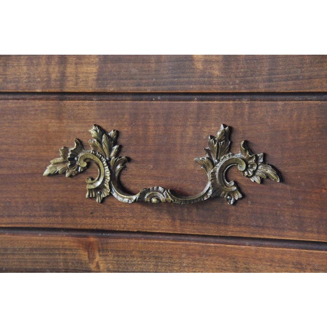 Vintage French Provençal Louis XVI Walnut Commode, 18th Century For Sale - Image 11 of 13
