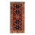 1960s Vintage Azeri Handmade Red Tribal Wool Runner For Sale