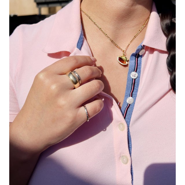 1990s Vintage 14k Gold Benchmark Band, Size 10.5 For Sale - Image 5 of 6