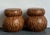 Vintage Wood Mosaic Low Stools - A Pair For Sale - Image 9 of 18