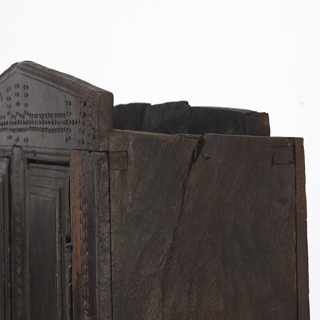 17th Century Antique Rustic Farmhouse Spanish Oak Cabinet, 1600s For Sale - Image 5 of 18