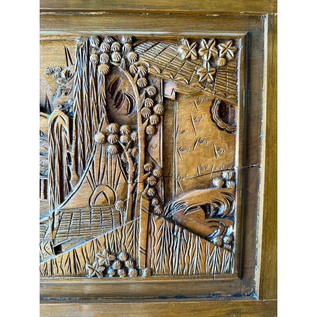 Vintage Chinese Intricately Carved Wood Camphor Chest For Sale - Image 13 of 13