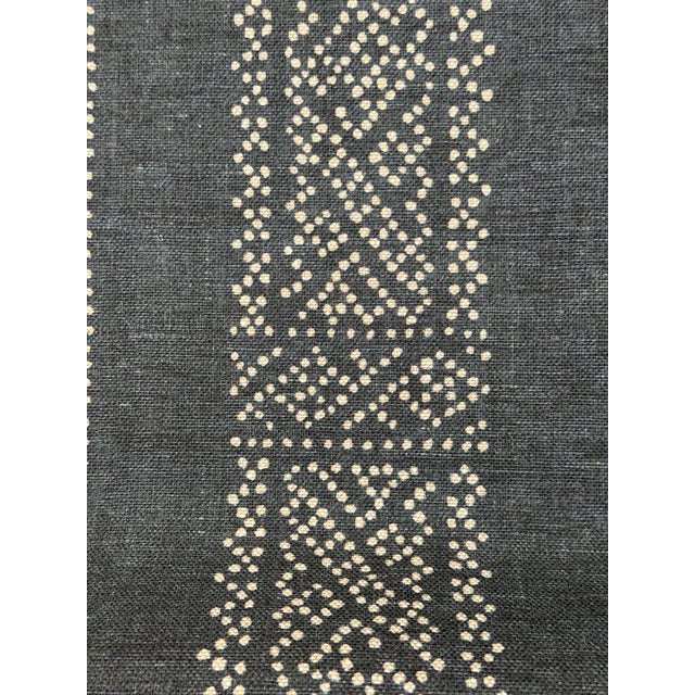 McLaurin & Piercy Miguel Linen Fabric 2 Yards Miguel NO. C40 CONTENT: 100% Belgian Linen WIDTH: 54 inches REPEAT: V: 24.75...