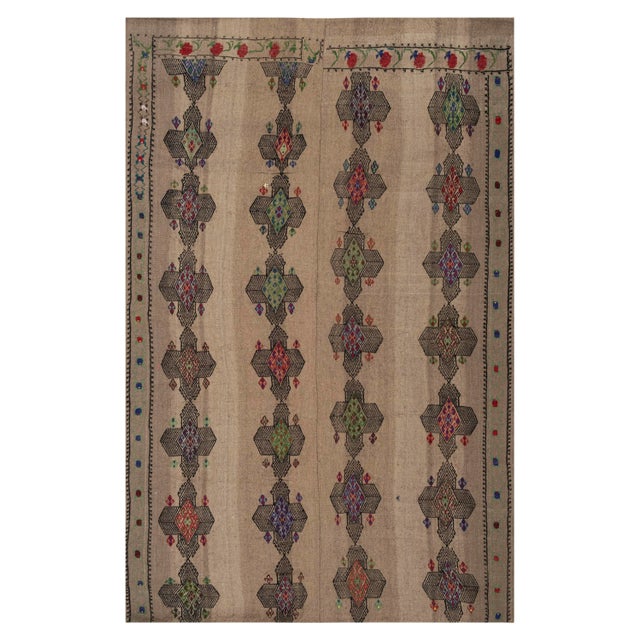 Vintage Turkish Karapinar Kilim Rug 4'7" X 7'5" For Sale - Image 11 of 11