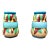 Pair of 1950s Gold Castle Chikusa Japan Hand Painted Colorful Geometric Vases For Sale