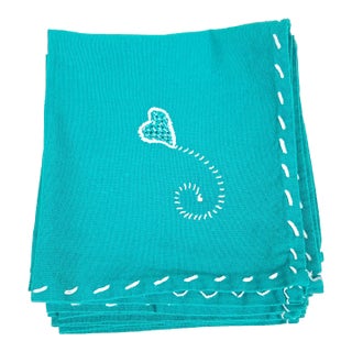Vintage Heart Napkins-Set of 7 For Sale