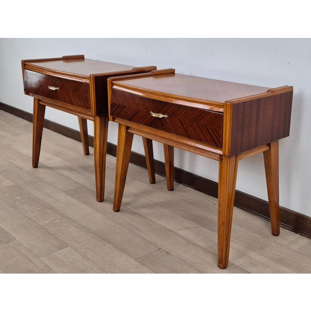 Vintage Art Deco Nightstands, 1940, Set of 2 For Sale - Image 11 of 18