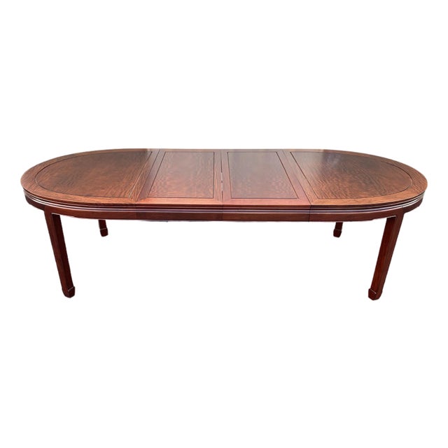 Asian Style Solid Rosewood Extension Dining Table For Sale