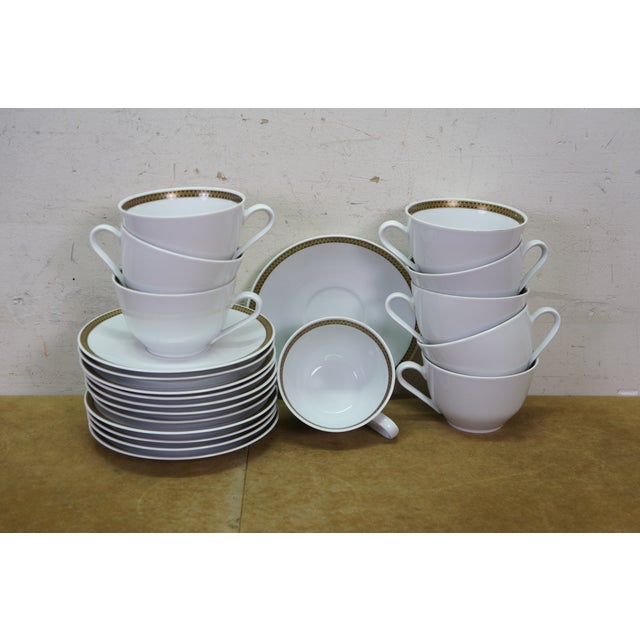 Gold Veb Colditz German Porcelain China Dinnerware Serving Set - 114 Pcs For Sale - Image 8 of 15