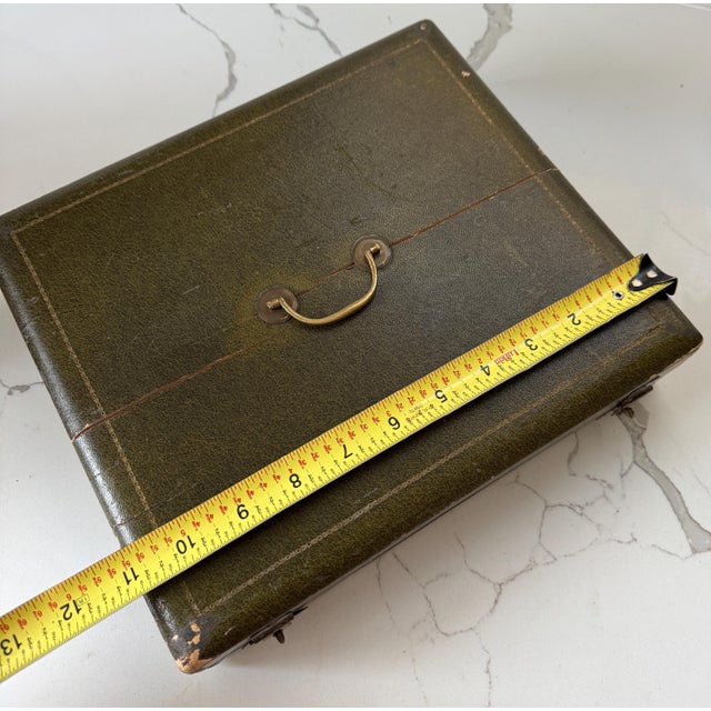 Antique Orfevrerie Christofle "Canaux Laurier" Monogramed Cutlery Set of 24 - 12 Dinner Knife and 12 Fork - 8" Long For Sale - Image 10 of 11