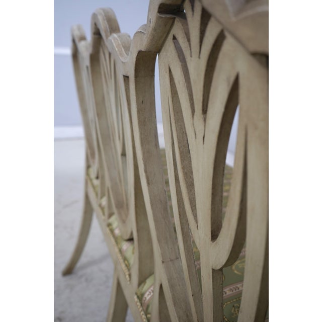 Adams Style Paint Decorated Triple Back Settee For Sale - Image 17 of 18