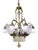 French Early 20th Century French Louis XV Style Bronze and Frosted Glass Shell Motif Chandelier For Sale - Image 3 of 10