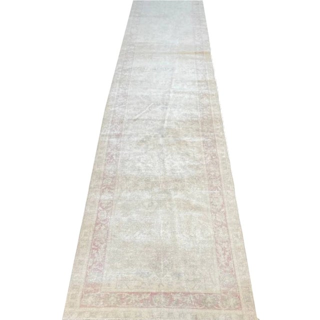 Textile Vintage Persian Mahal Style Runner Rug 3x20 For Sale - Image 7 of 7