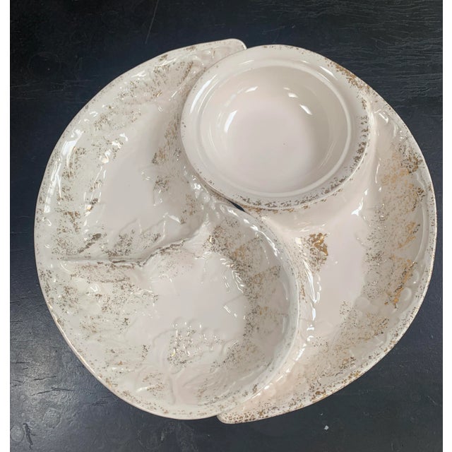 Mid-Century Modern Mid-Century California Pottery Chip & Dip Serving Trays For Sale - Image 3 of 6