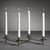 Méduse Expandable 4-Piece Taper Candle Holder Set, Gold For Sale In Los Angeles - Image 6 of 7