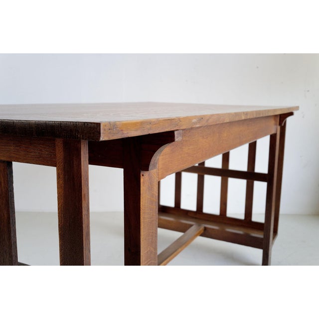 Antique Arts and Crafts Table, 1900 For Sale - Image 3 of 10