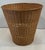 Mid-Century Modern Vintage Wicker Trash Can Waste Basket For Sale - Image 3 of 6