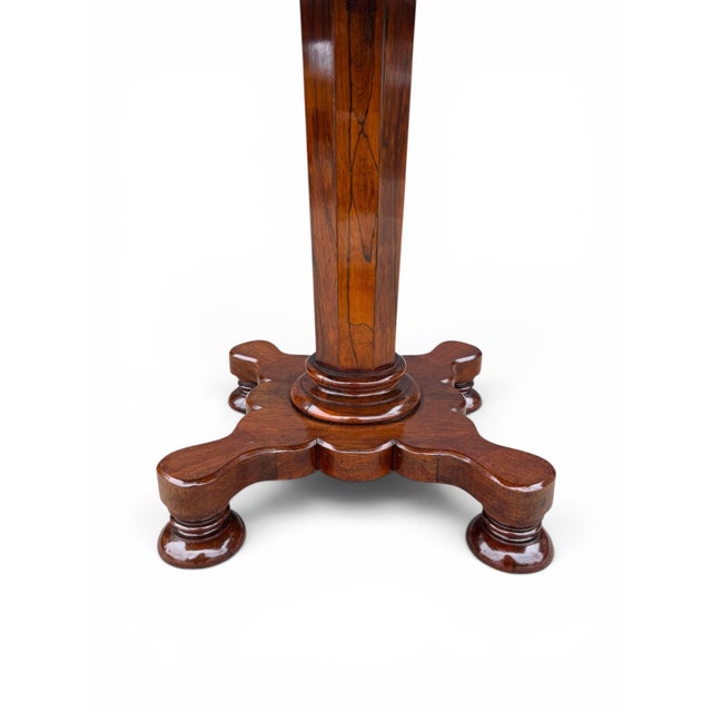 English Regency Four-Drawer Center Table For Sale - Image 4 of 7