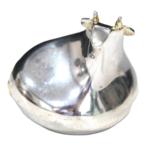Dansk Mid Century Modern Silverplate Bull Paperweight