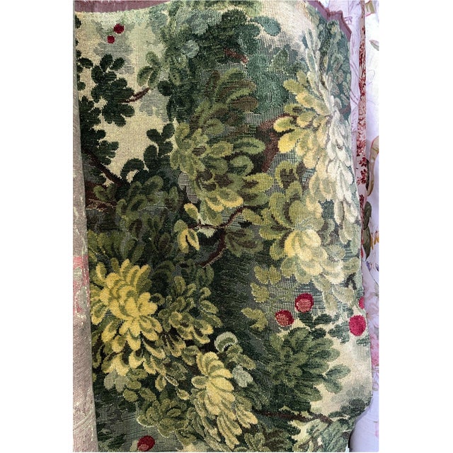 Late 20th Century Pair of Late 20th Century French Louis XVI Style Armchairs, Scalamandre Marley Forest Green Fabric & Trim For Sale - Image 5 of 9