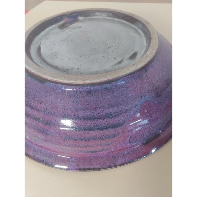 Ceramic Mid-Century David Morris Berry Glazed Pottery Bowl For Sale - Image 7 of 9