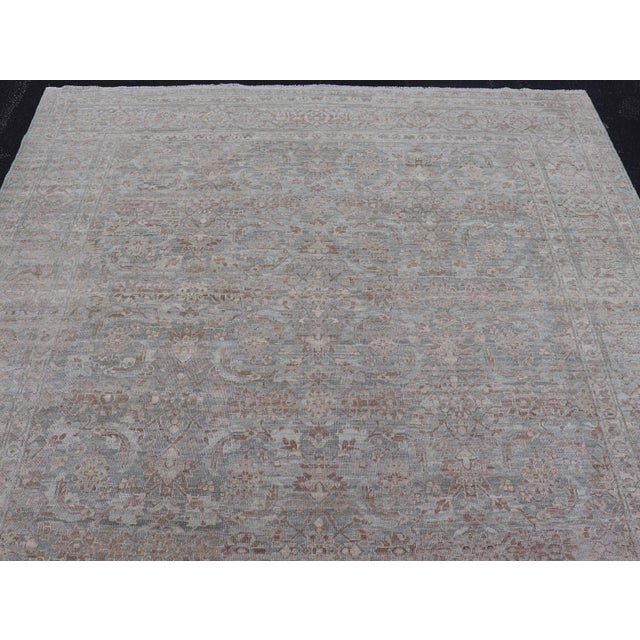 Hand-Knotted Muted Tabriz Rug by Keivan Woven Arts, 8'8" X 11'9" For Sale In Atlanta - Image 6 of 15