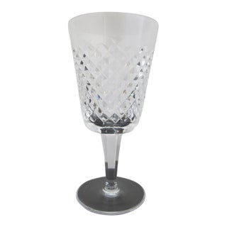 Waterford Cut Diamond Crystal Alana Water Goblet 6 7/8" Glass For Sale