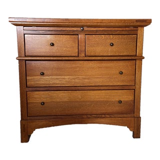 Lexington Furniture Oak Arts & Craft Nightstand For Sale
