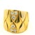 1980s Italian 18k Gold and Diamond Wide Band Ring, Size 6 For Sale - Image 12 of 12