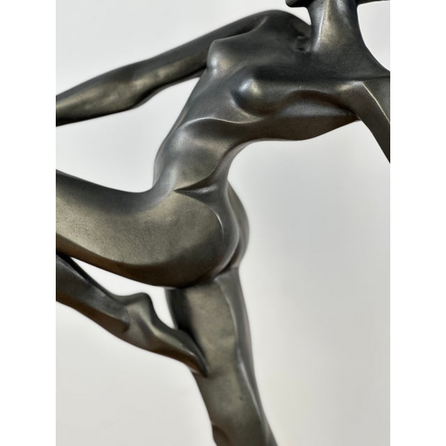 The Dancer with Drapery Figure by Alexsander Danel, 1990 For Sale - Image 11 of 14
