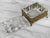 Glass Vintage Rococo Gold Filigree & Scalloped Glass Vanity Trinket Box For Sale - Image 7 of 10