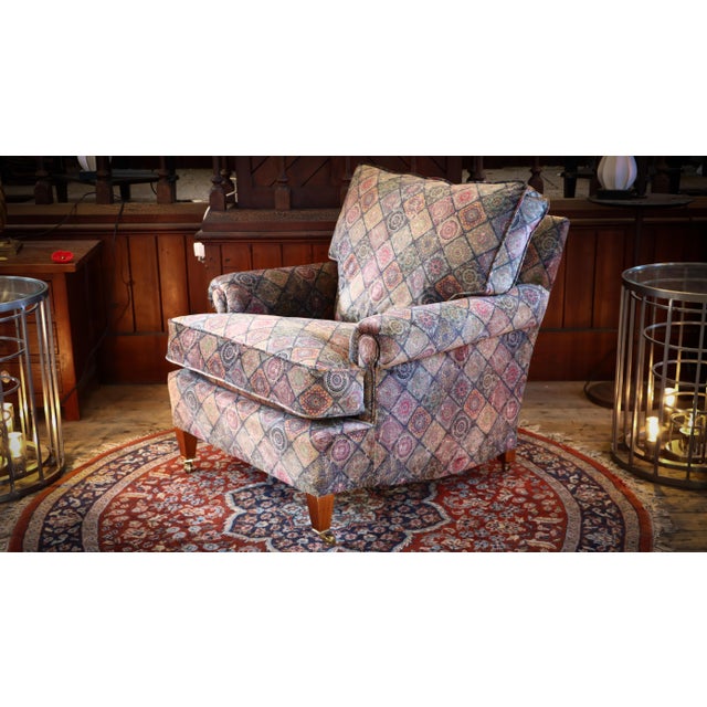 Vintage Chair with Cushion Back from George Smith, 2010s For Sale - Image 13 of 18