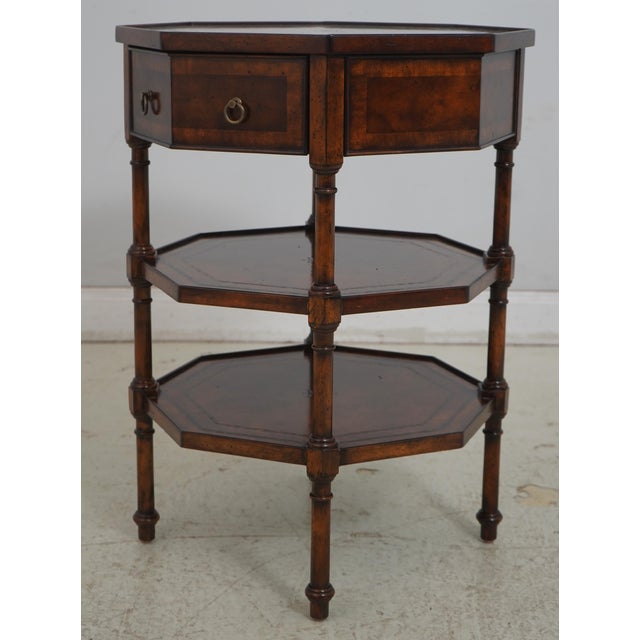 Age: Approx: 20 Years Old Details: Factory Distressed Fine Carved Details High Quality Construction Burl Walnut Top 1...