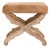 Crescenzo Cowhide Bench - Caramel Brown Cowhide / Oak Frame For Sale