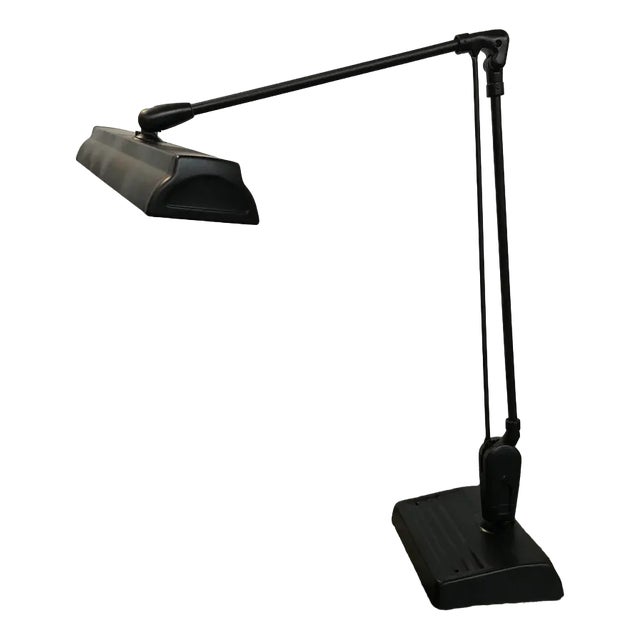 Black Desk Lamp with Swing Arm, 1960s For Sale