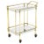 1950s Italian Solid Brass Two-Tier Bar Cart For Sale - Image 11 of 11