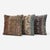 This 24'' x 24'' pillow cover set was made from authentic Turkish rug pieces — soft tribal stripes in blush, sage and...